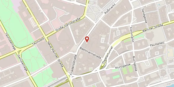 Karte der Umgebung von Kaiserstr. 13, 60311 Frankfurt