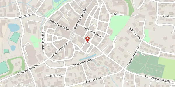 Karte der Umgebung von Bergtorstraße 10, 88316 Isny
