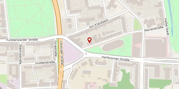 Karte der Umgebung von Rudolf-Breitscheid-Str. 12, 15230 Frankfurt