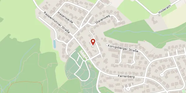 Karte der Umgebung von Fasanenweg 3, 51491 Overath