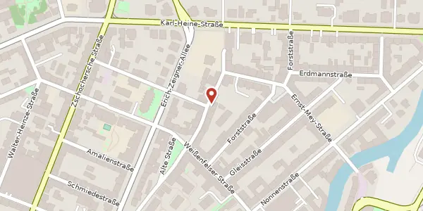 Karte der Umgebung von Alte Straße 11, 04229 Leipzig