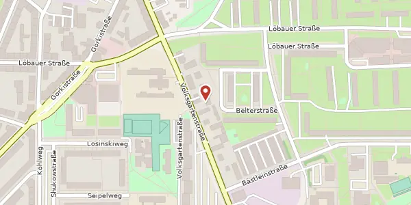 Karte der Umgebung von Volksgartenstraße 31, 04347 Leipzig