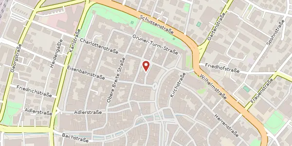 Karte der Umgebung von Roßstraße 7, 88212 Ravensburg