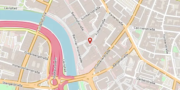 Karte der Umgebung von Bahnhofstraße 49, 66111 Saarbrücken