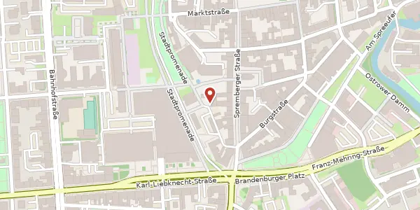 Karte der Umgebung von Am Turm 14, 03046 Cottbus
