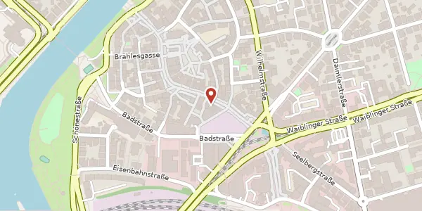 Karte der Umgebung von Marktstraße 17/19, 70372 Stuttgart