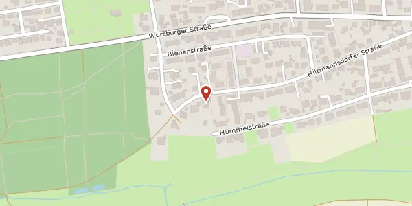 Karte der Umgebung von Hiltmannsdorfer Straße 89, 90768 Fürth