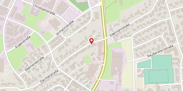 Karte der Umgebung von Edelmannsweg 22, 72116 Mössingen