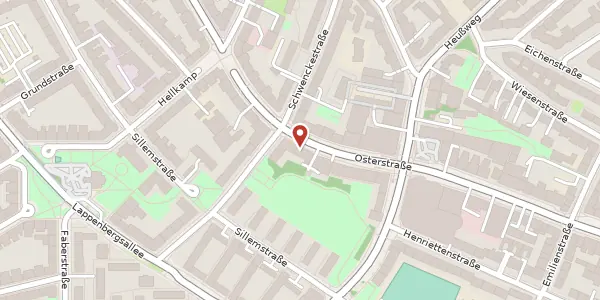 Karte der Umgebung von Osterstraße 141 a, 20255 Hamburg