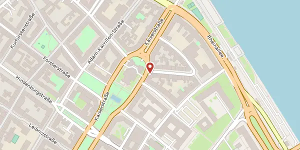 Karte der Umgebung von Kaiserstraße 74, 55116 Mainz