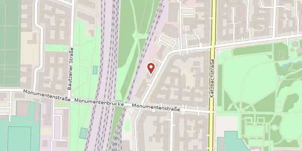 Karte der Umgebung von Kreuzbergstraße 42, 10965 Berlin