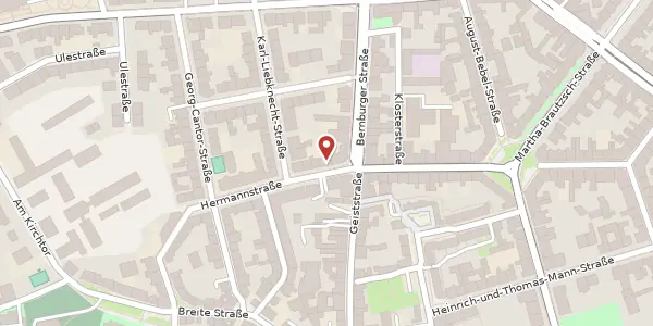 Karte der Umgebung von Hermannstr. 37-38, 06108 Halle (Saale)