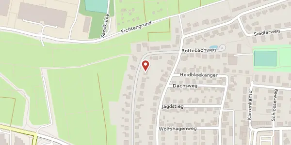 Karte der Umgebung von Ginsterweg 24, 38126 Braunschweig