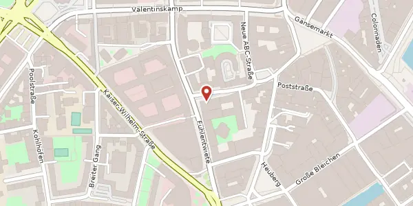 Karte der Umgebung von ABC-Straße 21, 20354 Hamburg