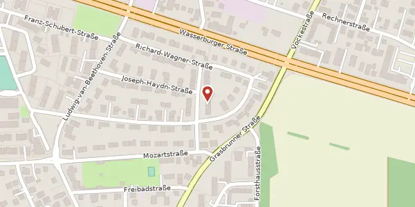 Karte der Umgebung von Johann-Strauß-Str. 7, 85540 Haar