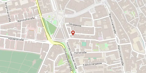 Karte der Umgebung von Katharinengasse 34, 86150 Augsburg