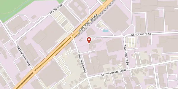 Karte der Umgebung von Karolinenstr. 1-15, 33609 Bielefeld