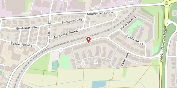 Karte der Umgebung von Grünäckerstraße 39, 71069 Sindelfingen