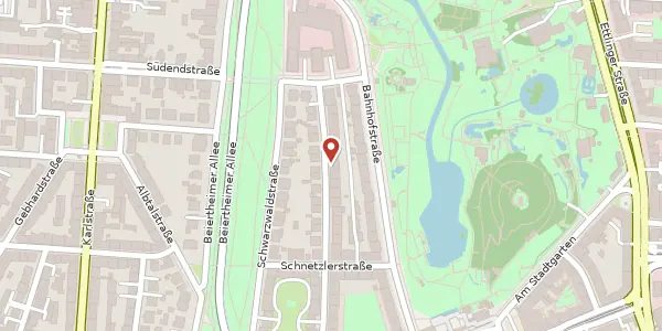 Karte der Umgebung von Klosestr. 15, 76137 Karlsruhe