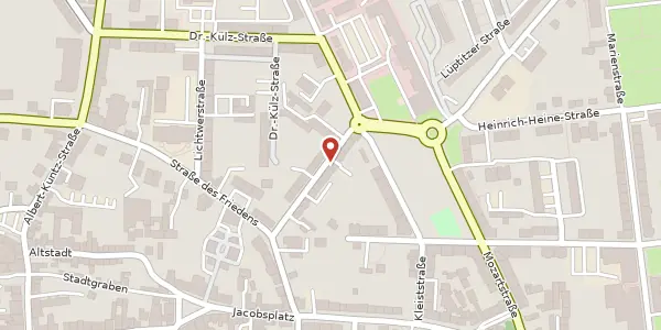 Karte der Umgebung von Rudolf-Breitscheid-Straße 18, 04808 Wurzen