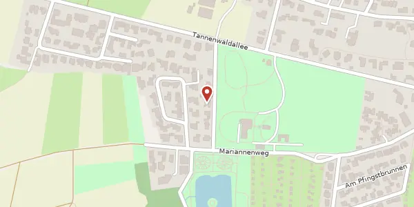 Karte der Umgebung von Kreuzallee 7, 61348 Bad Homburg