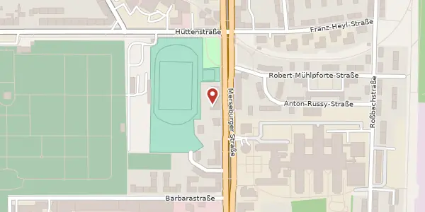 Karte der Umgebung von Merseburger Str. 150, 06110 Halle (Saale)
