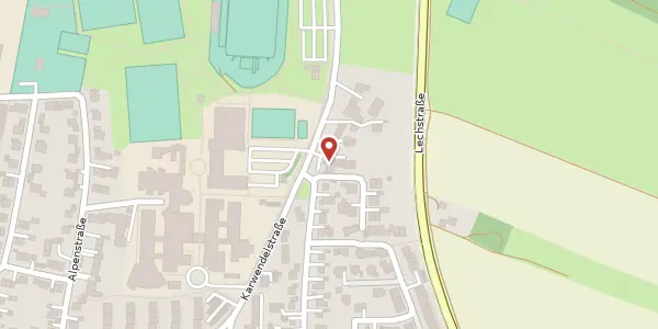 Karte der Umgebung von Karwendelstr. 11, 86343 Königsbrunn