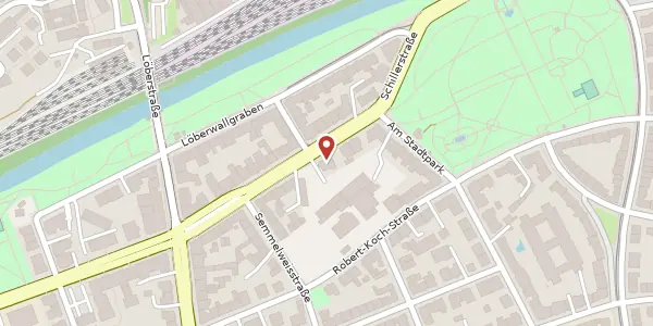 Karte der Umgebung von Schillerstraße 7, 99096 Erfurt