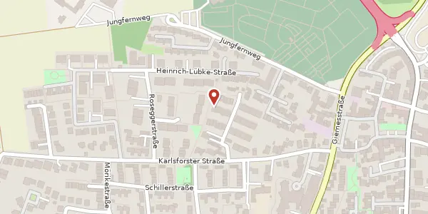 Karte der Umgebung von Hölderlinweg 24, 41564 Kaarst