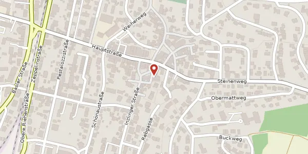 Karte der Umgebung von Inzlinger Straße 1a, 79540 Lörrach