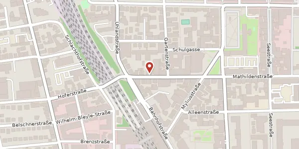 Karte der Umgebung von Schillerstraße 14, 71638 Ludwigsburg