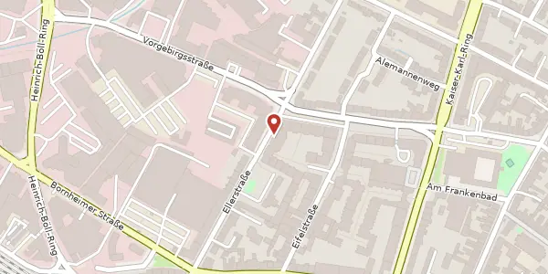 Karte der Umgebung von Ellerstr. 56, 53119 Bonn