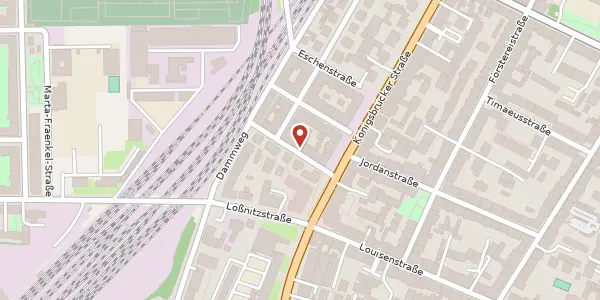 Karte der Umgebung von Scheunenhofstraße 2, 01097 Dresden