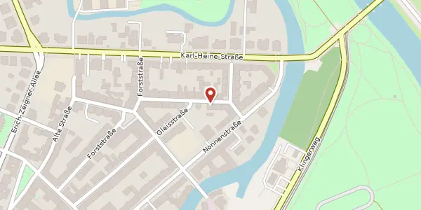 Karte der Umgebung von Erdmannstraße 5, 04229 Leipzig