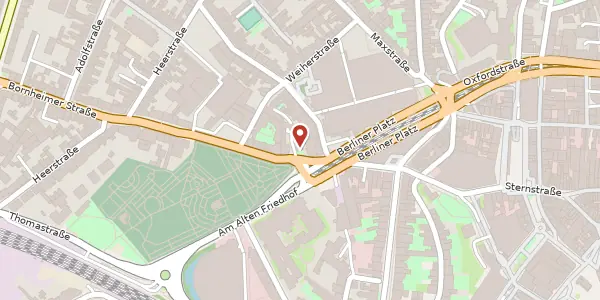 Karte der Umgebung von Bornheimer Str. 24, 53111 Bonn