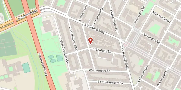 Karte der Umgebung von Pestalozzistraße 9, 30451 Hannover
