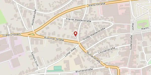 Karte der Umgebung von Büsumer Straße 2, 25746 Heide