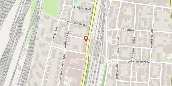Karte der Umgebung von Bahnhofstraße 82, 70806 Kornwestheim