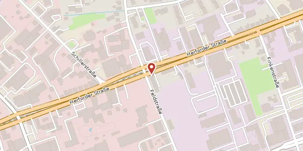 Karte der Umgebung von Herforder Str. 206, 33609 Bielefeld