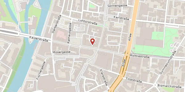 Karte der Umgebung von Kaiserstraße 23, 74072 Heilbronn