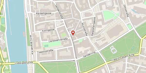 Karte der Umgebung von Sanderstr. 31, 97070 Würzburg