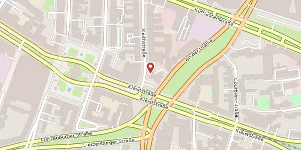 Karte der Umgebung von Keithstraße 2-4, 10787 Berlin