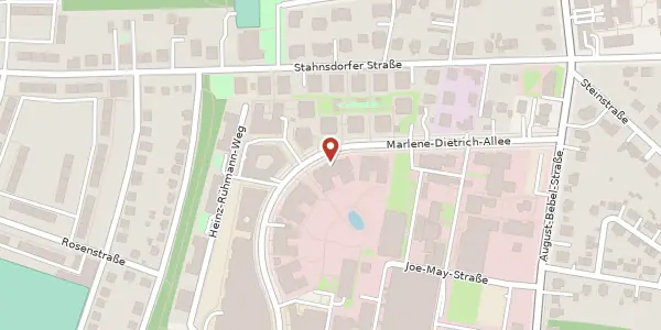 Karte der Umgebung von Marlene-Dietrich-Allee 18, 14482 Potsdam