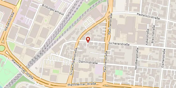 Karte der Umgebung von Sichererstraße 20, 74076 Heilbronn
