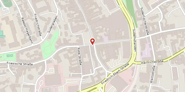 Karte der Umgebung von Südermarkt 7, 24937 Flensburg