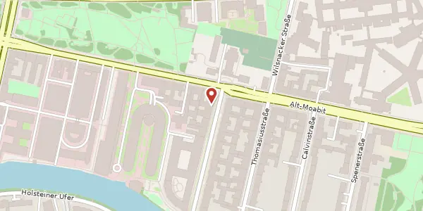 Karte der Umgebung von Kirchstraße 2, 10557 Berlin