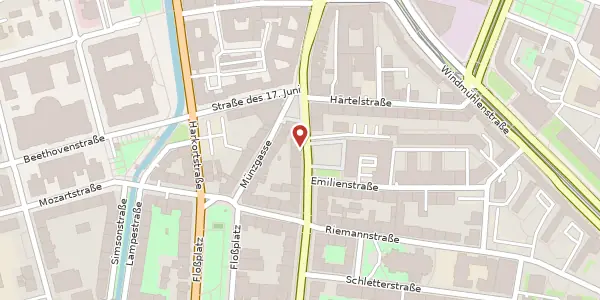 Karte der Umgebung von Peterssteinweg 14, 04107 Leipzig