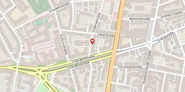Karte der Umgebung von Goethestr. 81, 45130 Essen