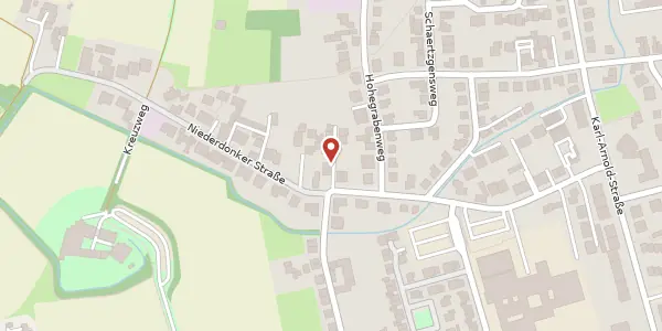 Karte der Umgebung von Niederdonker Str. 77a, 40667 Meerbusch