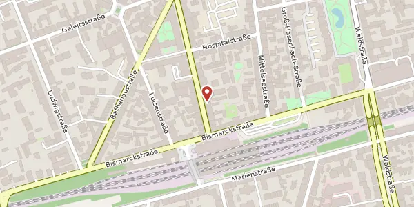 Karte der Umgebung von Kaiserstr. 9, 63065 Offenbach